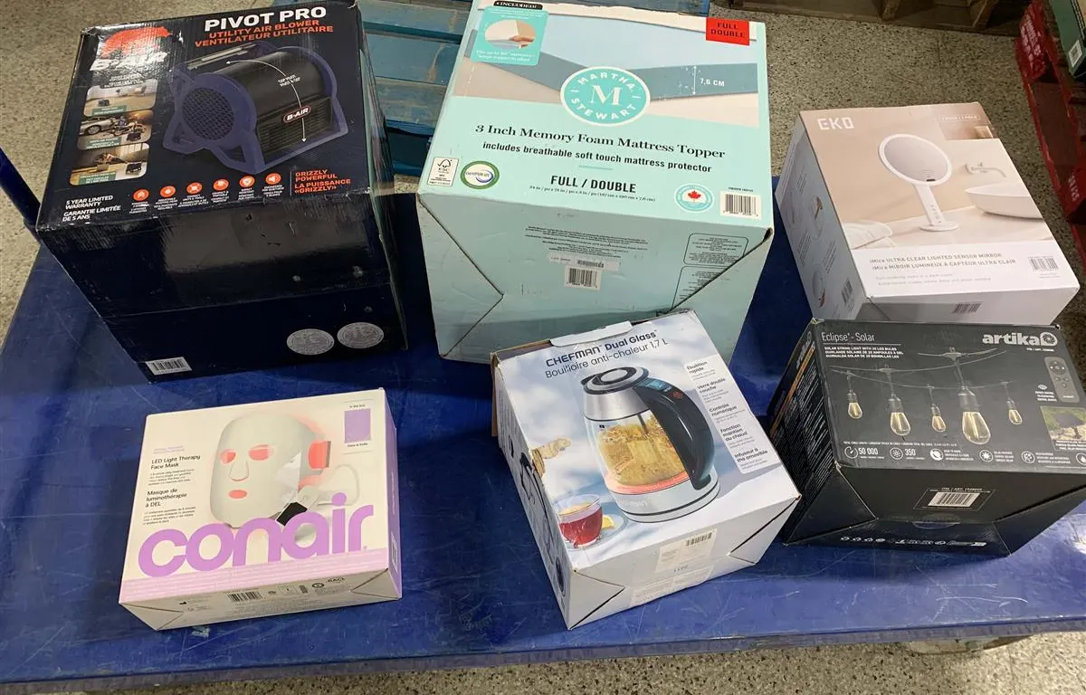 Utility Blower, Mattress Topper, Therapy Mask & More
UNRESERVED