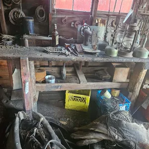Antique Wooden Workbench (Contents NOT included)
 UNRESERVED