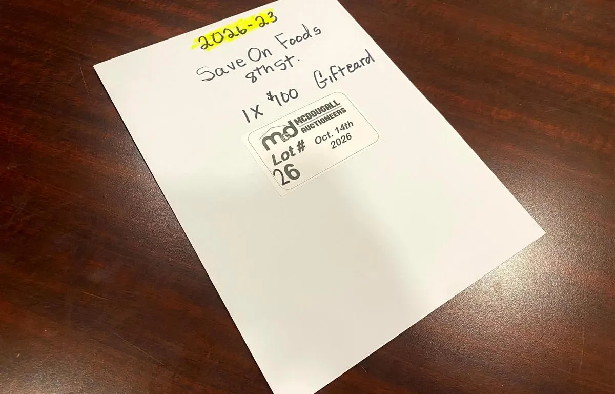 Save-On-Foods 8th St $100 Gift Card
UNRESERVED