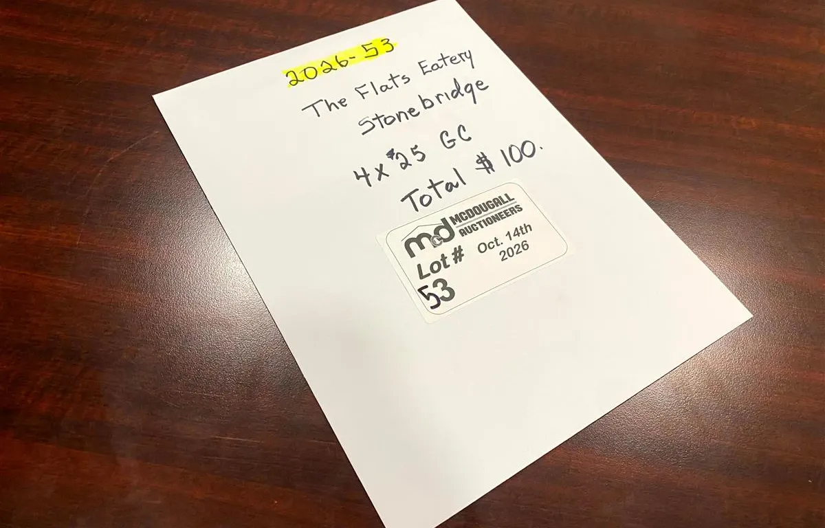 (4) $25 The Flats Eatery Stonebridge Gift Certificates
UNRESERVED