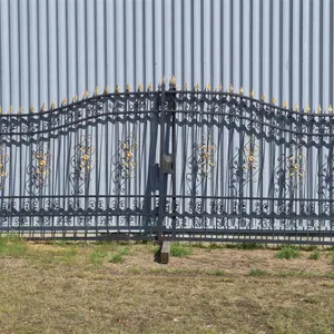 Ornamental Steel Double Driveway Gate
 UNRESERVED