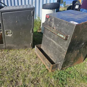 Two Steel Jobsite Toolboxes
 UNRESERVED