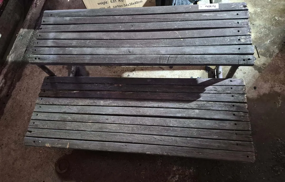 Weathered Wood Slat Benches
UNRESERVED