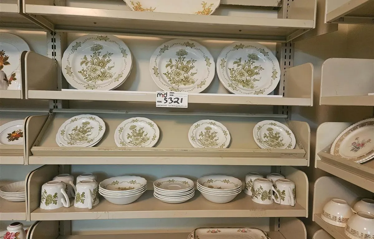 (5) Shelves of Floral Pattern Dinnerware Set
UNRESERVED