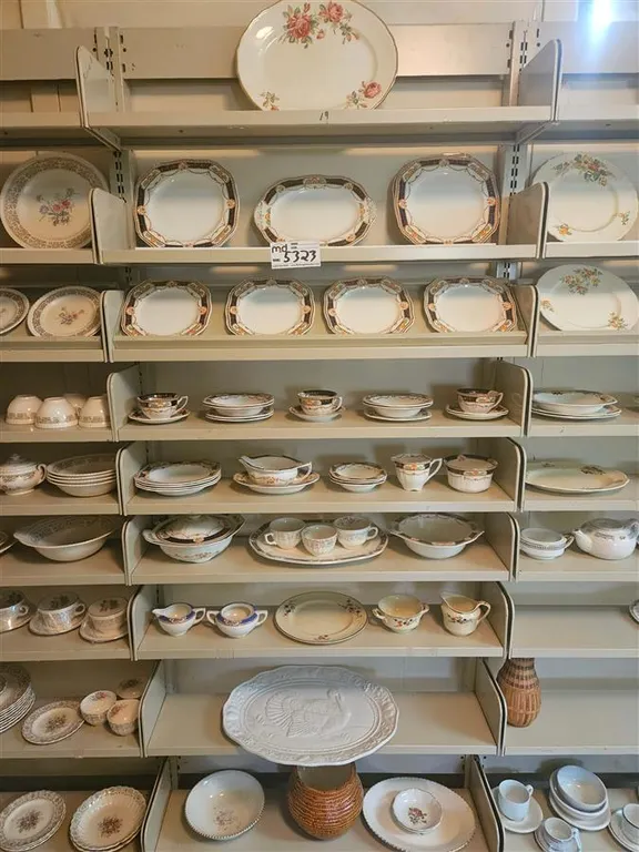 (9) Shelves of Assorted Floral Pattern China Dinnerware
UNRESERVED