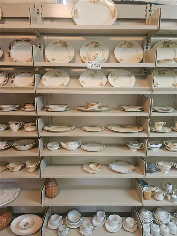 (9) Shelves of Assorted Floral China and Tableware
UNRESERVED