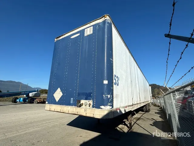 2002 Trailmobile 53 ft x 102 in T/A Van Trailer