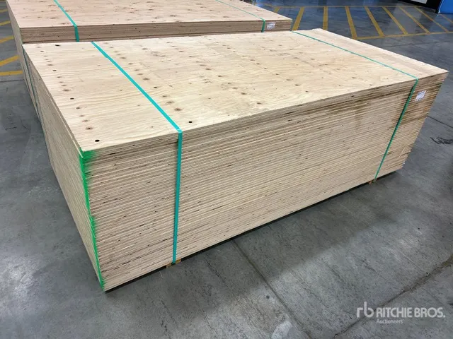 Quantity of (50) 5/8 in 4x8 CSP/DFP No Stamp Plywood (Unused)