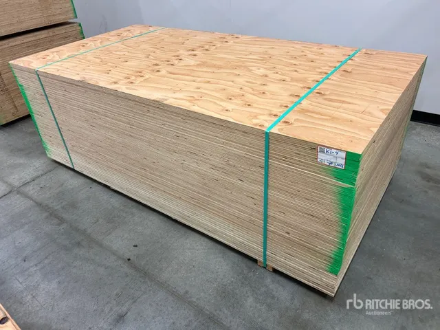 Quantity of (50) 5/8 in 4x8 CSP/DFP No Stamp Plywood (Unused)