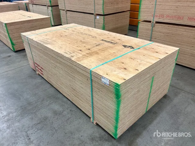 Quantity of (40) 4 ft x 8 ft (18.5 mm Thick) 3/4 in 4x8 CSP/DFP No Stamp Plywood (Unused)