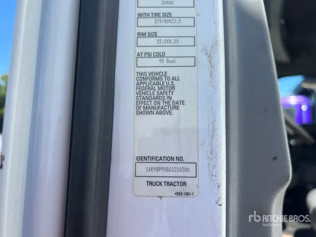 2018 Kenworth T680 6x4 T/A Sleeper Truck Tractor