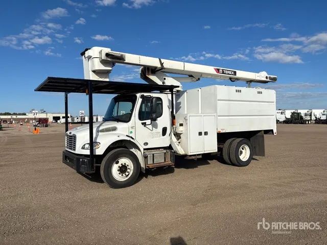 2019 Terex XT Pro 56 56 ft on 2020 Freightliner M2 106 4x2 Forestry Chipper Body Bucket Truck