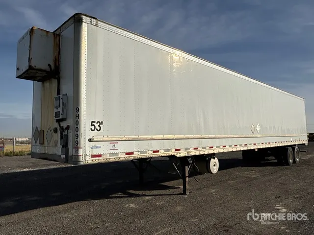2012 Vanguard 53 ft x 102 in T/A Van Trailer