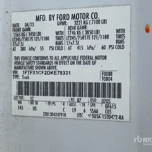 2013 Ford F-150 XL 4x2 Extended Cab Pickup