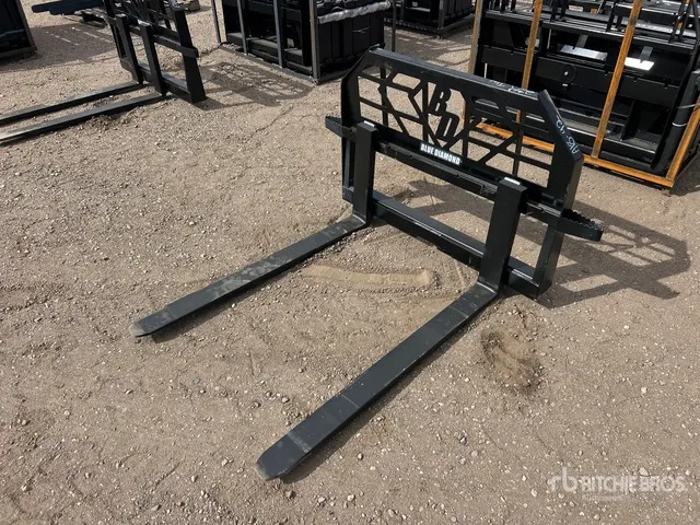 Blue Diamond 48 in Skid Steer Forks (Unused)