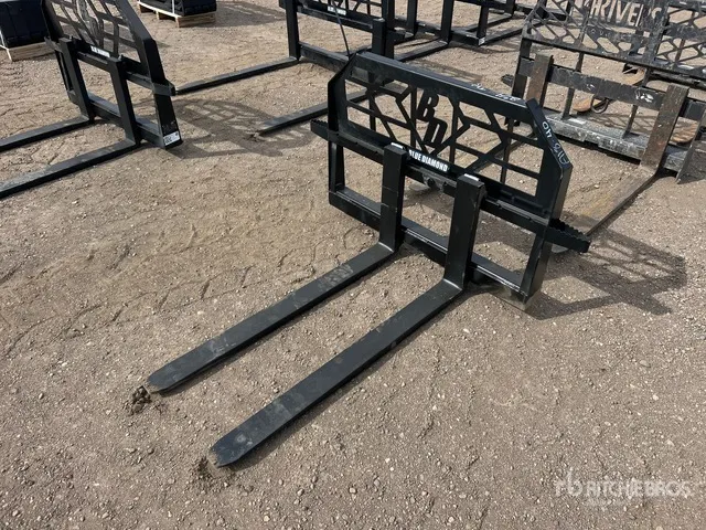 Blue Diamond 48 in Skid Steer Forks (Unused)