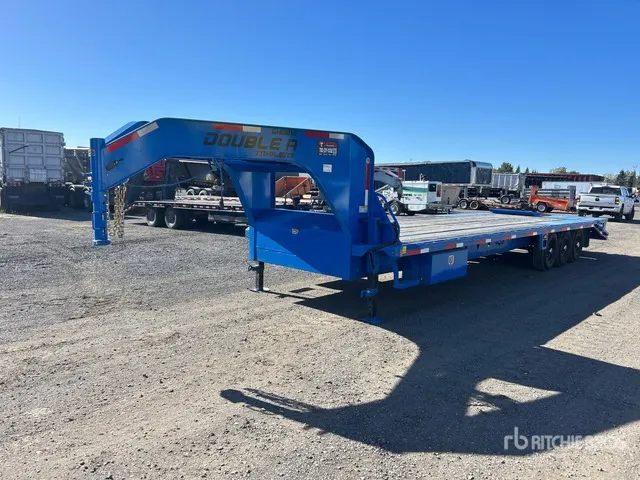 2025 Double A GHB218 30 ft Tri/A Gooseneck Equipment Trailer