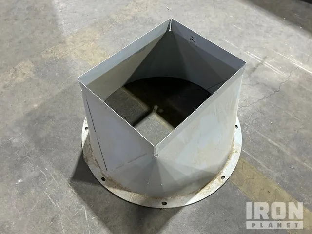 Edwards Grain Guard 24 in Round To 14 in x 17.5 Square Adapter Aeration Ducting (Unused)