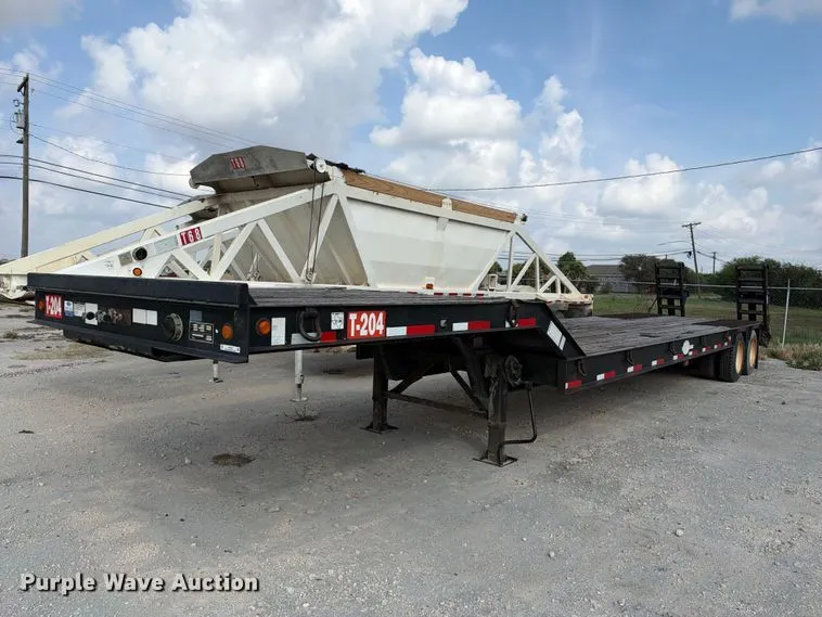 2014 Viking VFD46R16F35T drop deck equipment trailer