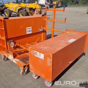 Pipe Storage Box (4 of), Wheeled Material Rack 
