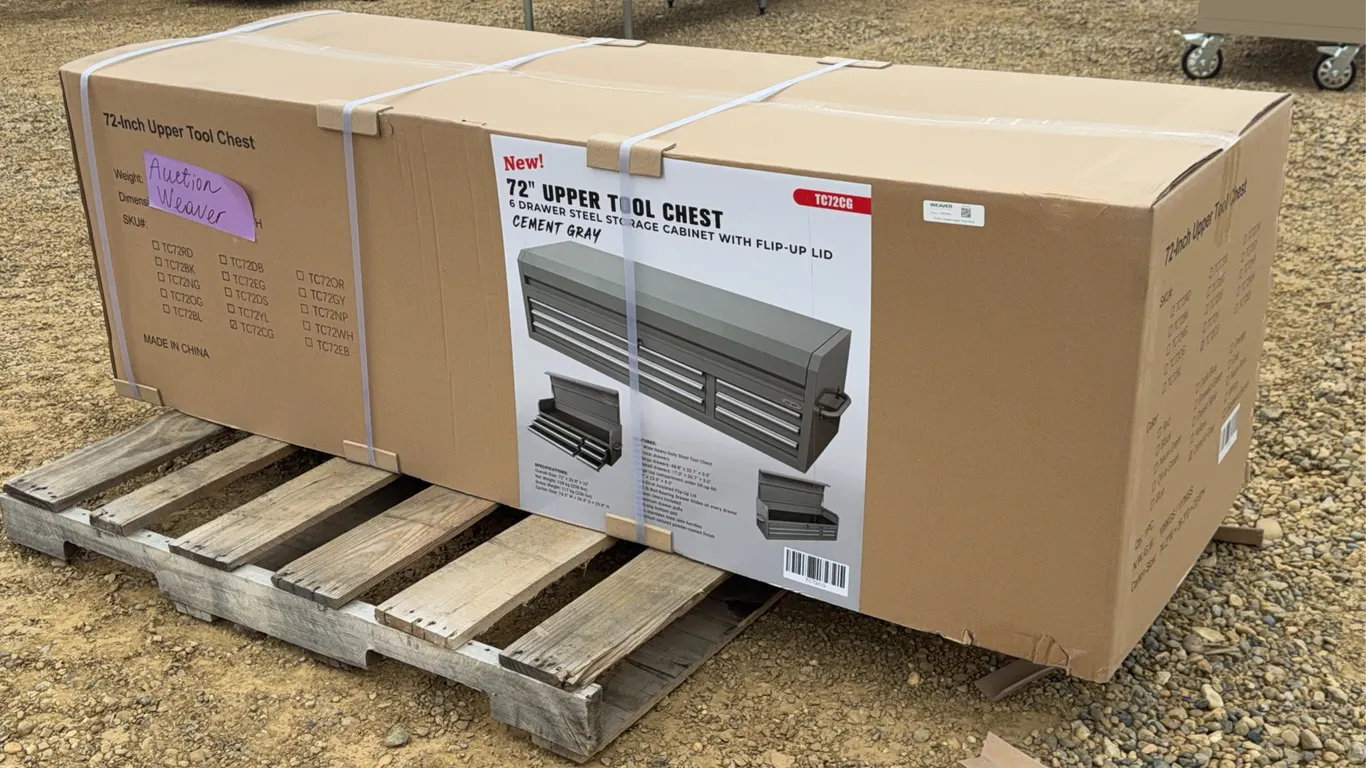 72 IN. 6 Drawer Upper Tool Chest (Cement Gray)