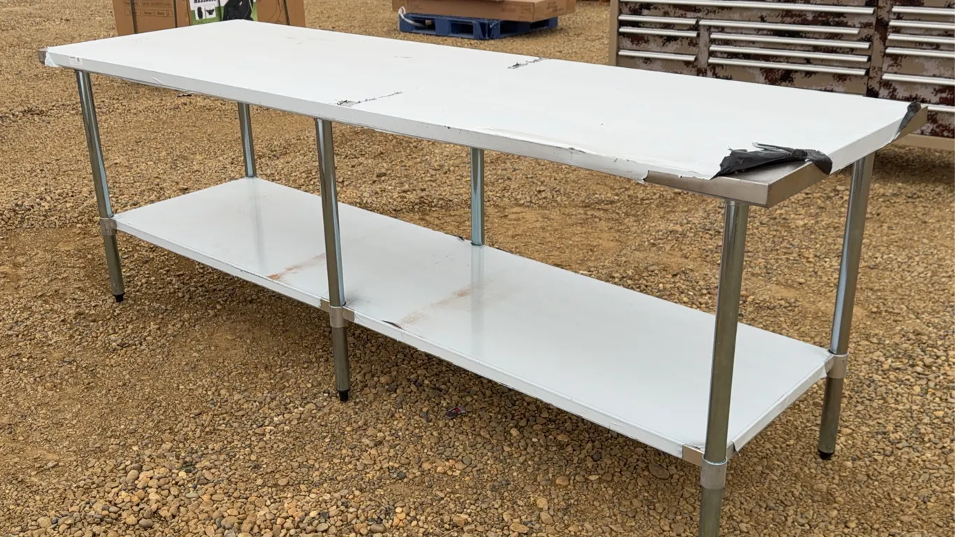 8x2.5 FT. Stainless Steel Table