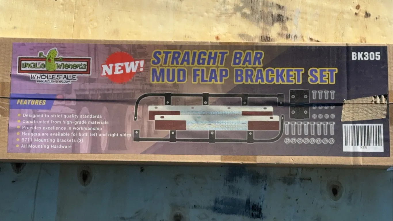 Straight Bar Mud Flap Bracket Set