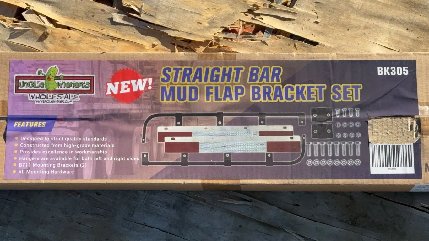 Straight Bar Mud Flap Bracket Set
