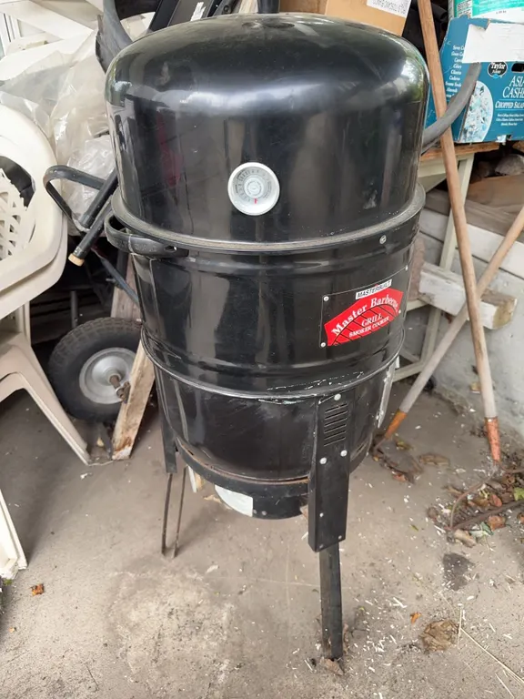 Masterbuilt Master Barbecue Grill Smoker Cooker Black Outdoor