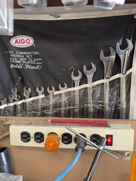 AIGO 11-Piece Combination Wrench Set Chrome Plated 6mm to 24mm
