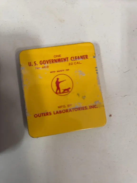 U.S. Government .22 Cal Cleaner Kit by Outers Laboratories, Tin Case