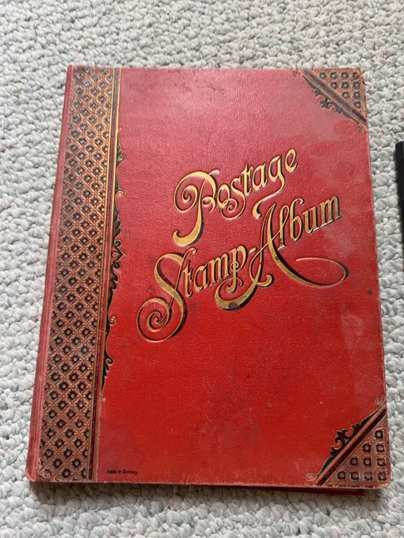Two Vintage Postage Stamp Albums With Worldwide Stamps Including Germany