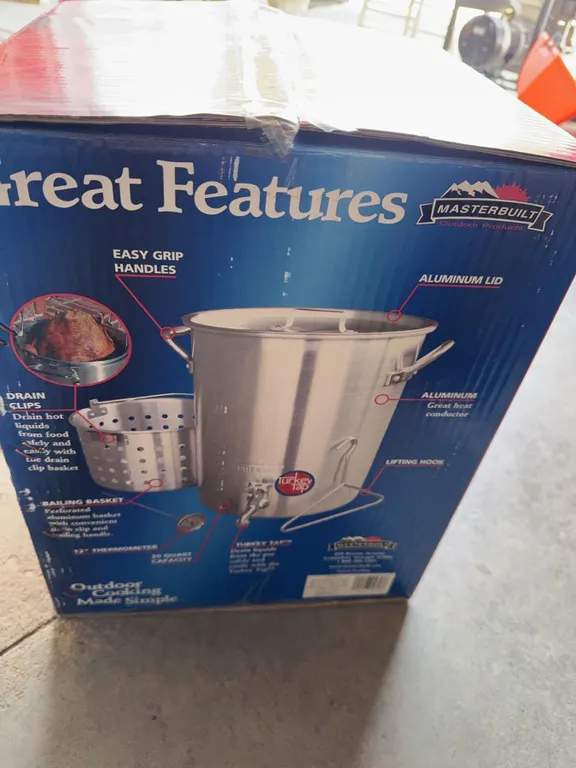 Masterbuilt Outdoor Aluminum Fish Fryer Set With 30 Quart Pot And Accessories