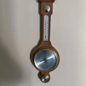 Wall-Mounted Weather Station with Thermometer, Barometer, and Hygrometer