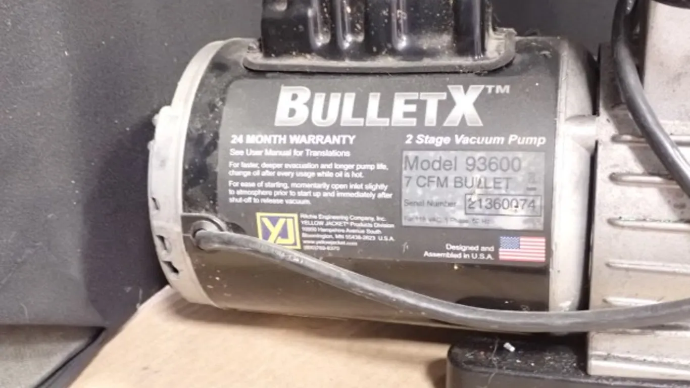 Yellow Jacket 93600 Bullet X CFM Vacuum Pump