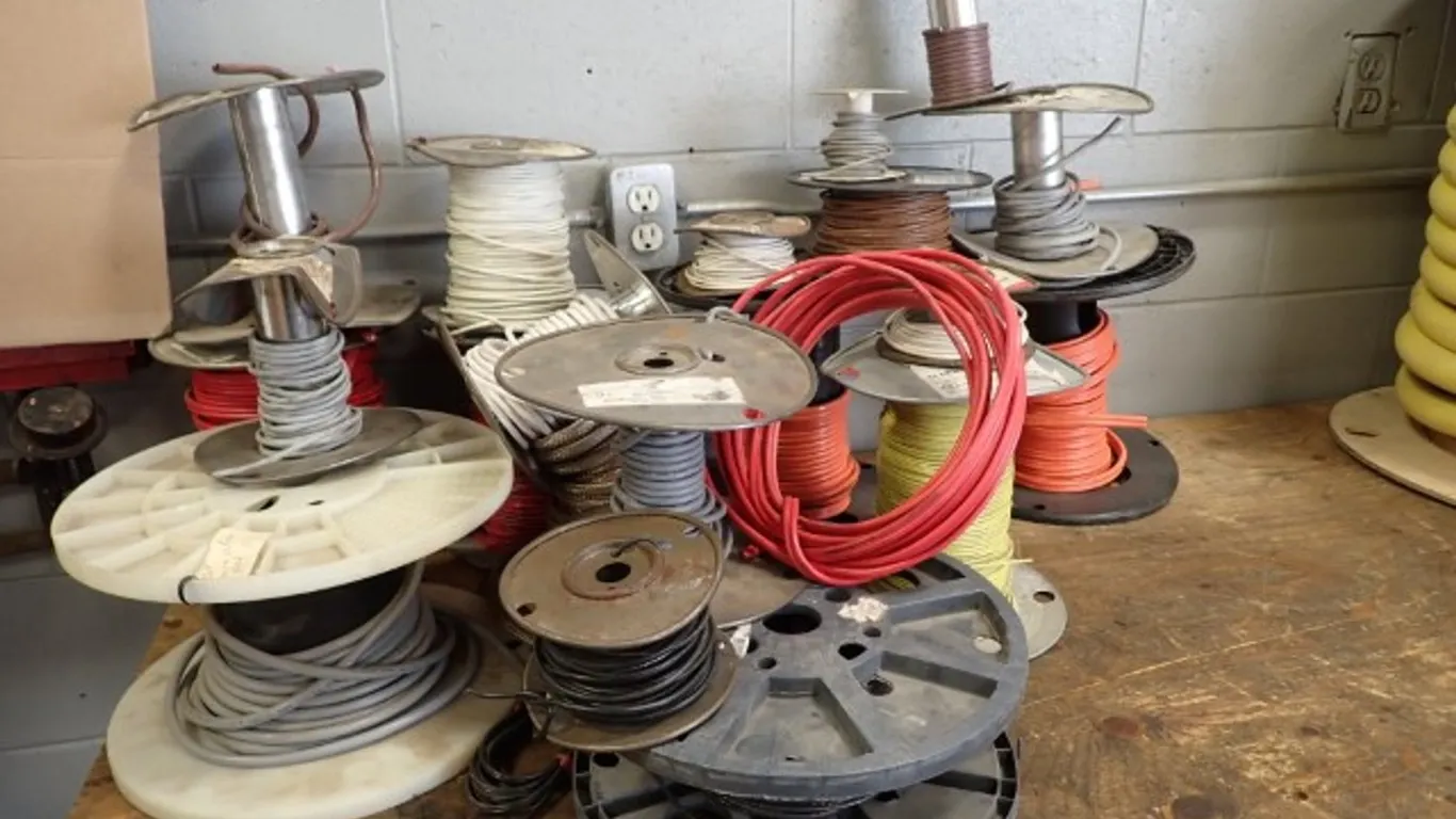 Mixed Spools of Electrical Wire