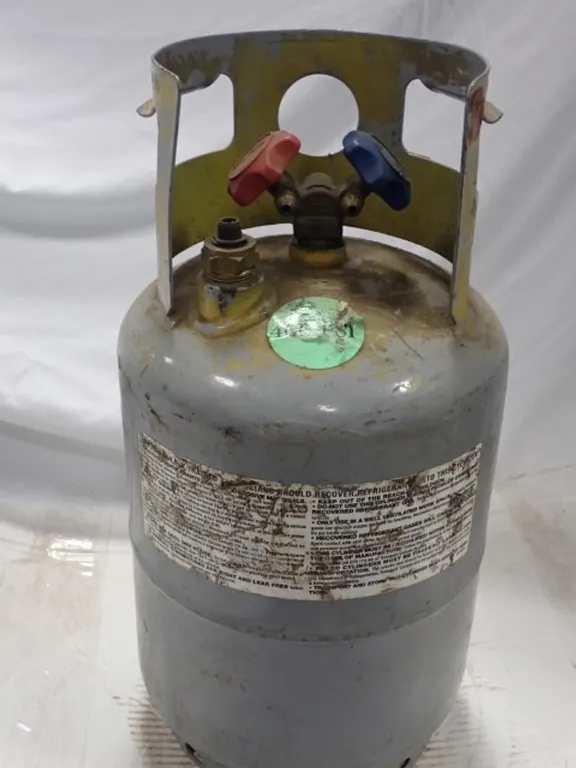 One 26.2 lb Recovered Refrigerant Tank