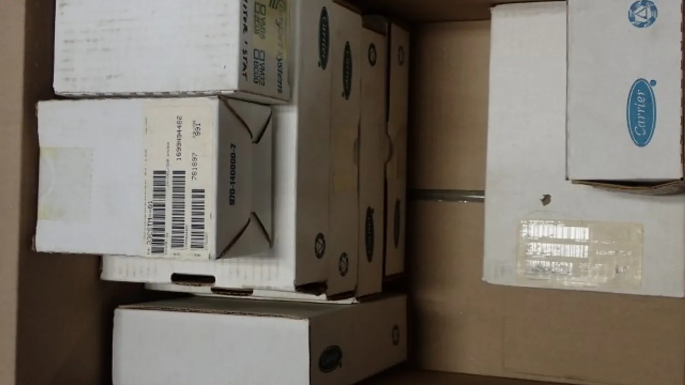 Box of Assorted Carrier Comfort Temp Control Components