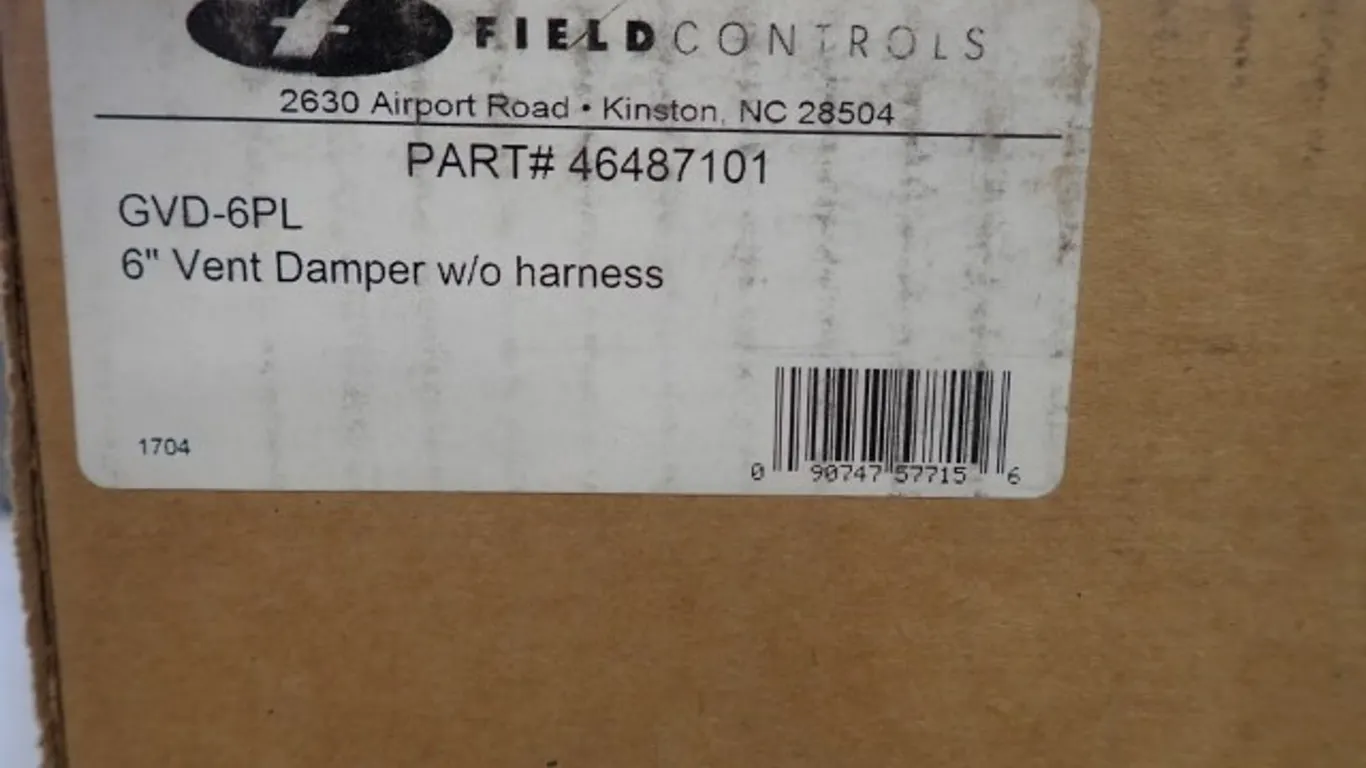 Field Controls GVD-6PL 6" Vent Damper
