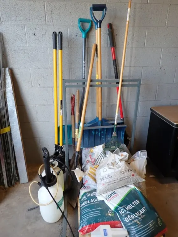 Landscaping Stone, Shovels, Spades