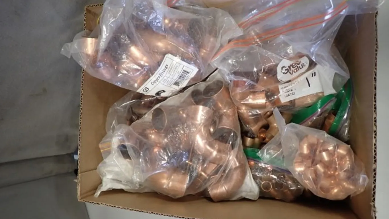 Large Assortment of Copper Sweat Plumbing Fittings