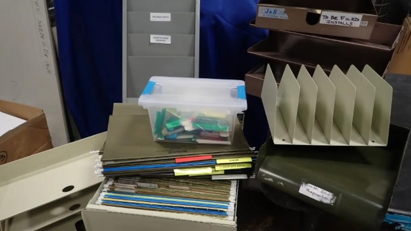 Top-loading Filing Cabinet and file organizers