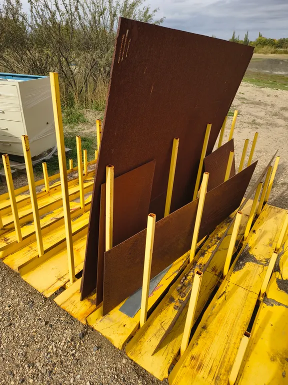 Vertical sheet goods storage rack - Rack only