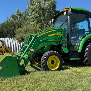 2017 John Deere Model 3720 MFWD Utility Tractor With John Deere Model 300CX Loader, 235 HOURS, 15x19