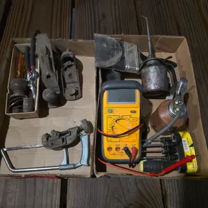 Wood Planes, Oil Can Assortment, And Ohm-meter