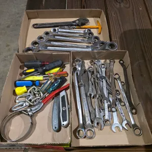 Assortment Of Wrenches And Screwdrivers