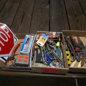 Misc Hand Tools, Screwdrivers, And Electric Box