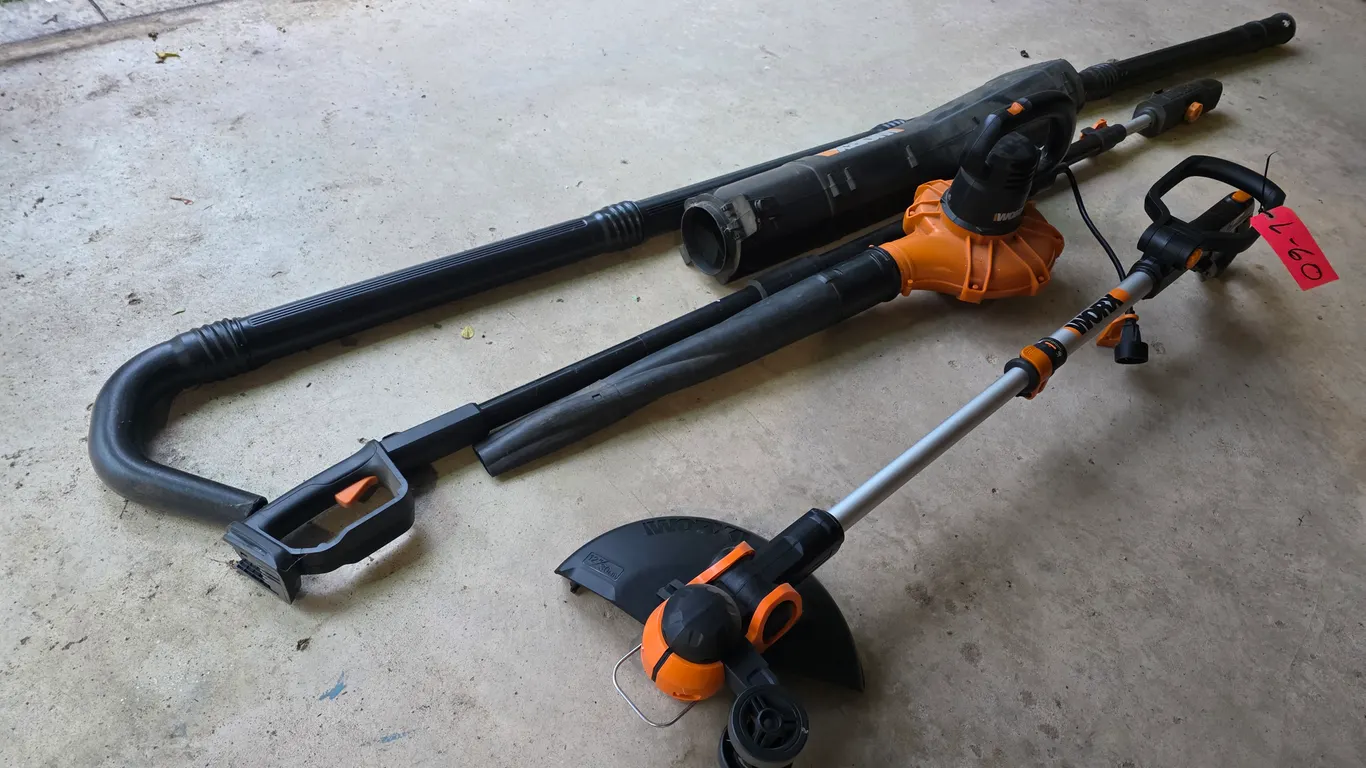 Worx Electric Leaf Blower And Electric String Trimmer