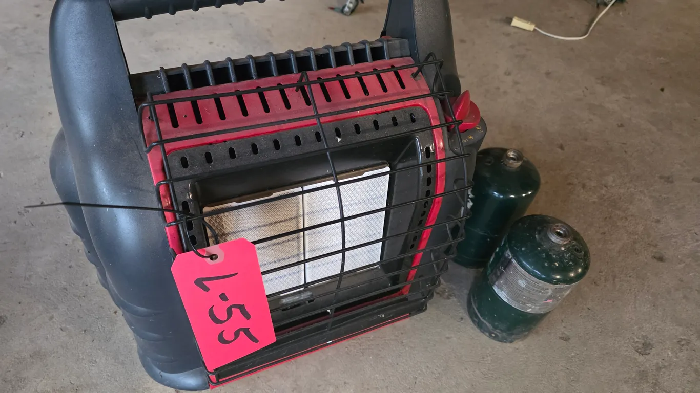 Mr. Heater Big Buddy Heater And (2) Empty 1 Lb Propane Tanks