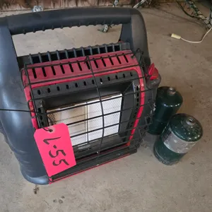 Mr. Heater Big Buddy Heater And (2) Empty 1 Lb Propane Tanks